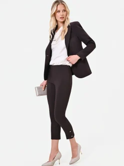 PANTALONE MORO MARRONE CON SPACCHETTO LATERALE