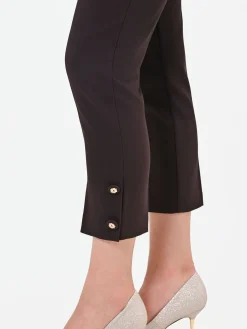 PANTALONE MORO MARRONE CON SPACCHETTO LATERALE
