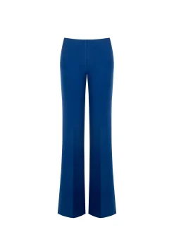 PANTALONE PALAZZO BLU BRILLANTE