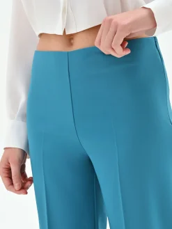 PANTALONE PALAZZO BLU OTTANIO