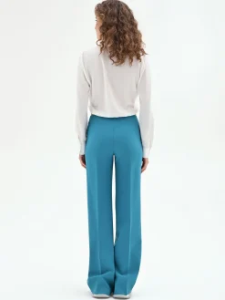 PANTALONE PALAZZO BLU OTTANIO