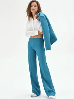 PANTALONE PALAZZO BLU OTTANIO