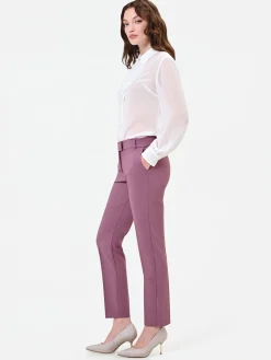 PANTALONE ROSA ANTICO A SIGARETTA