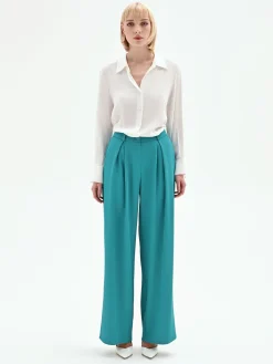 PANTALONE STUDIO SARTORIALE VERDE SMERALDO