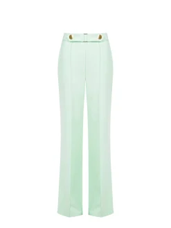 PANTALONE VERDE MENTA A GAMBA DRITTA