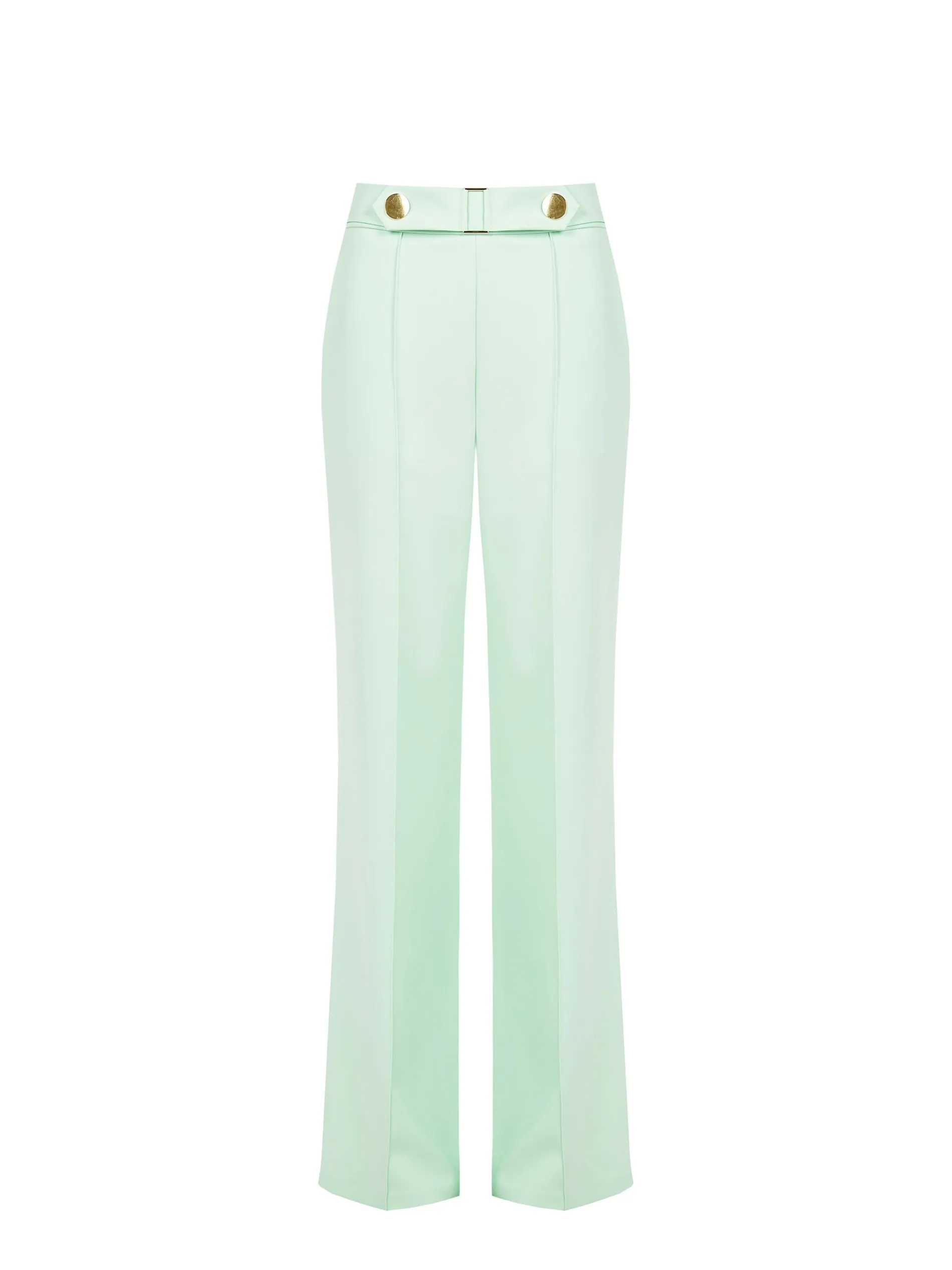PANTALONE VERDE MENTA A GAMBA DRITTA