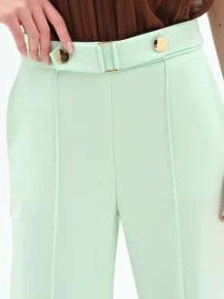 PANTALONE VERDE MENTA A GAMBA DRITTA