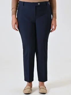 PANTALONI CURVY STRAIGHT BLU