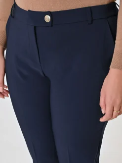 PANTALONI CURVY STRAIGHT BLU