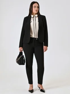 PANTALONI CURVY STRAIGHT NERI
