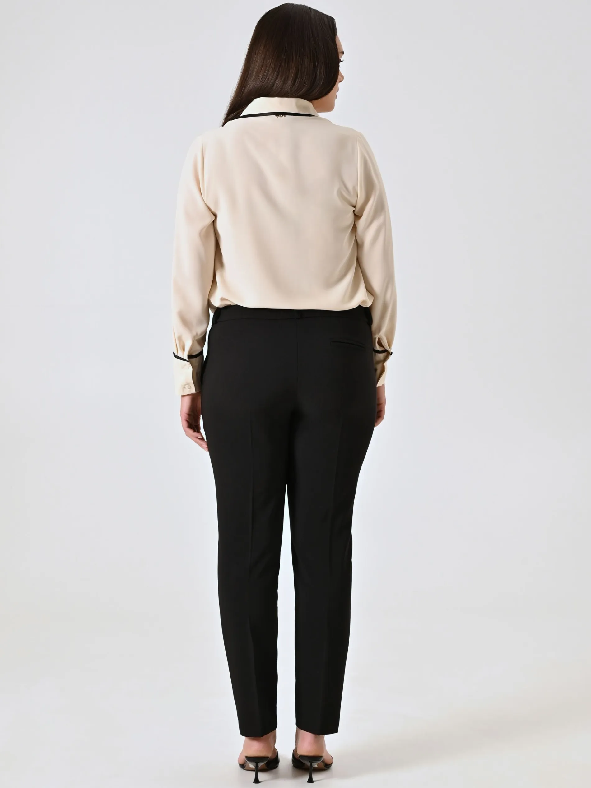 PANTALONI CURVY STRAIGHT NERI