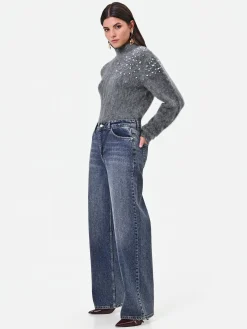 PANTALONI JEANS A GAMBA DRITTA BLU INDACO