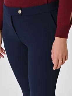 PANTALONI SKINNY CURVY BLU
