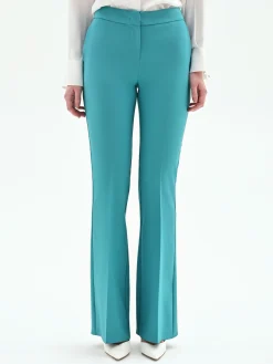 PANTALONI STUDIO FLARED VERDE SMERALDO