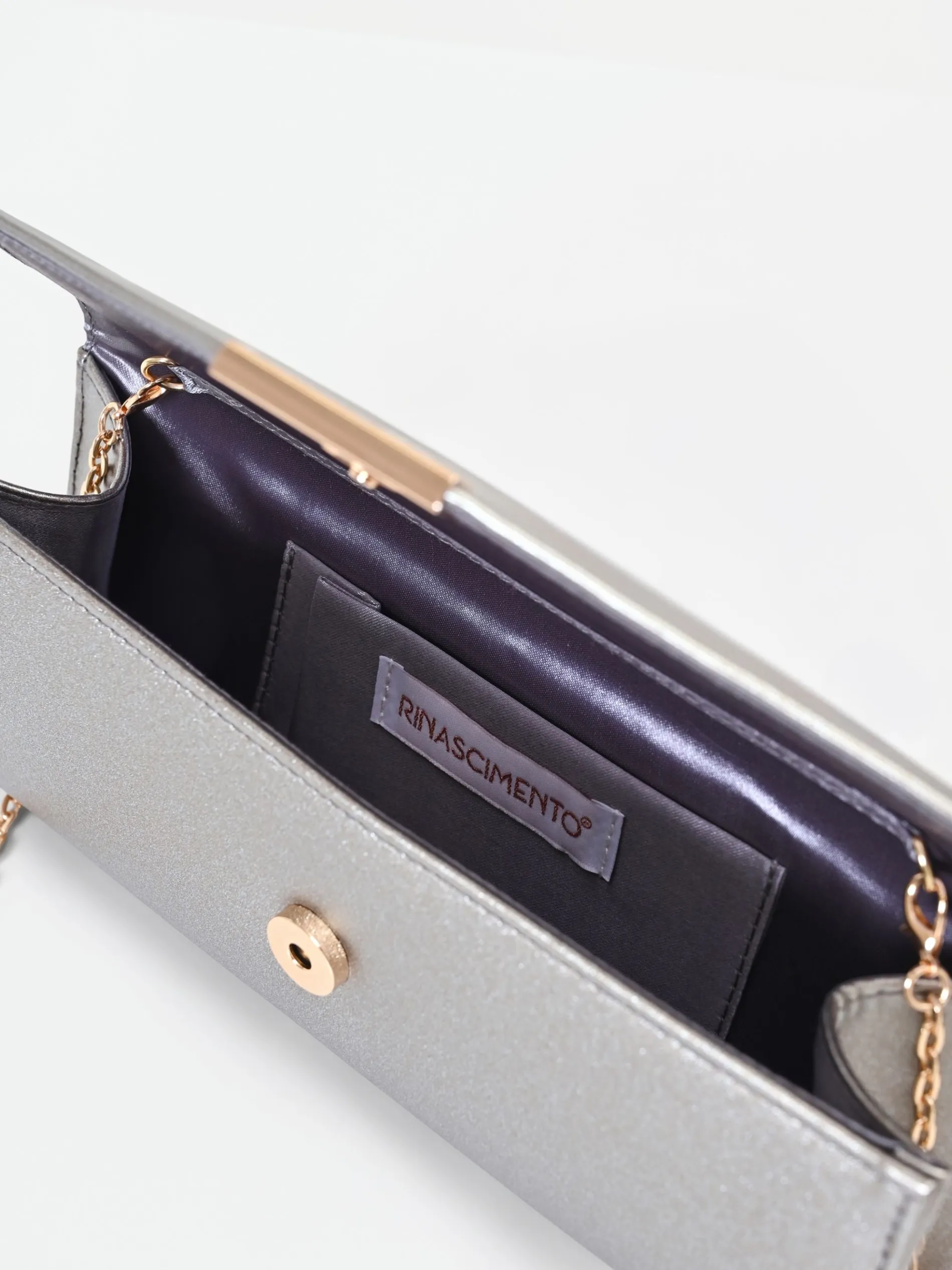 POCHETTE ORO CON TEXTURE GLITTERATA