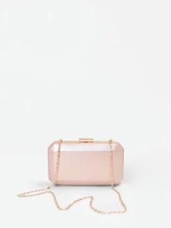 POCHETTE ROSA CON FINITURA SCINTILLANTE