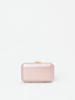 POCHETTE ROSA CON FINITURA SCINTILLANTE