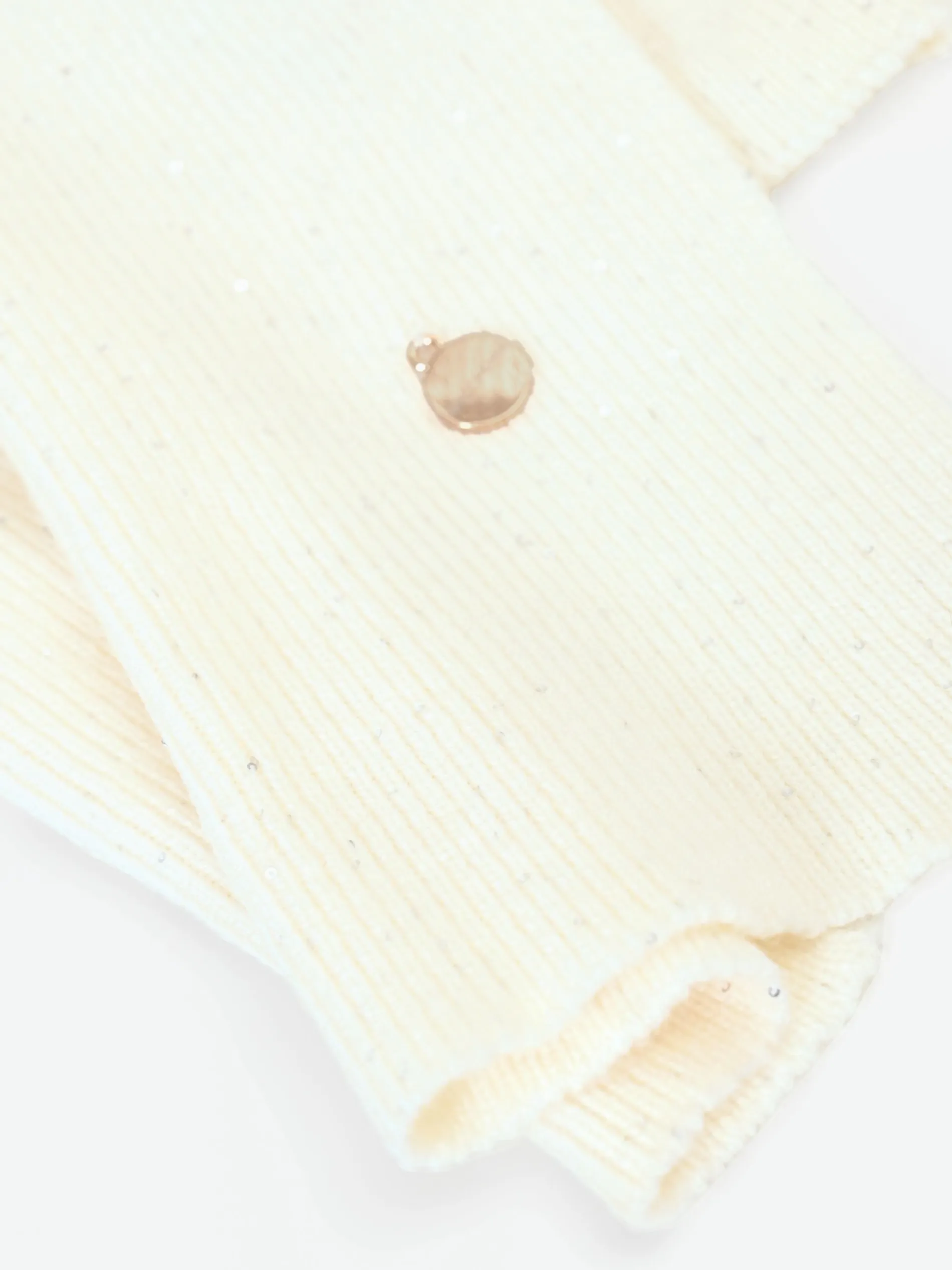 SCIARPA IN MAGLIA PANNA CON PAILLETTES