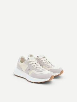 SNEAKERS CON INSERTI EFFETTO CAMOSCIO