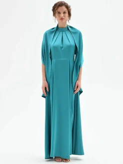 STOLA ATELIER EFFETTO MANTELLA VERDE SMERALDO