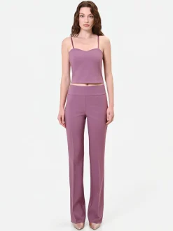 TOP CROP ROSA ANTICO STILE BUSTIER
