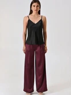 TOP NERO SPALLINE SOTTILI