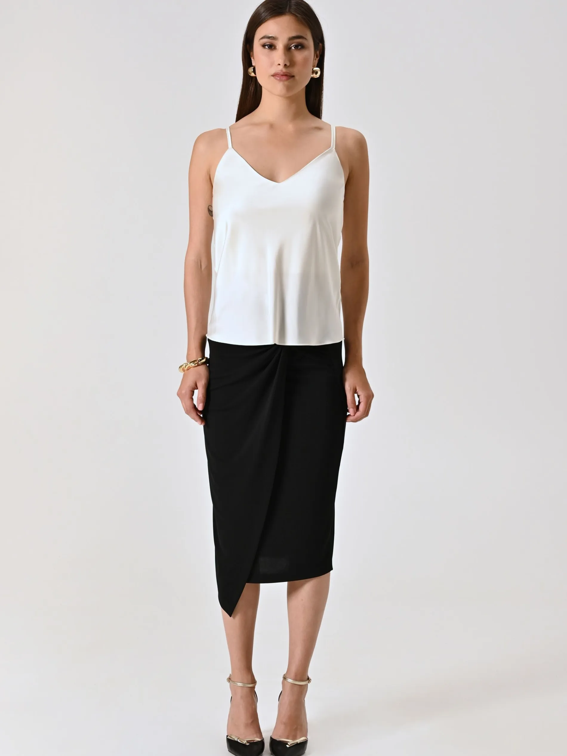 TOP SPALLINE SOTTILI BIANCO
