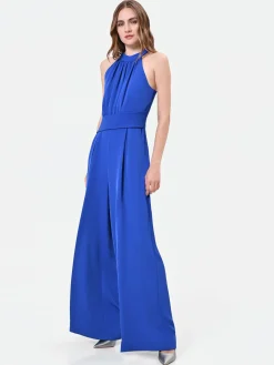 TUTA BLU CINA CON SCOLLO ALL'AMERICANA