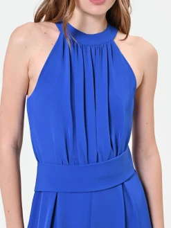 TUTA BLU CINA CON SCOLLO ALL'AMERICANA