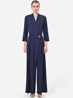 TUTA BLU CON BOTTONE DESIGN