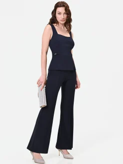 TUTA BLU NAVY CON PANTALONE A ZAMPA