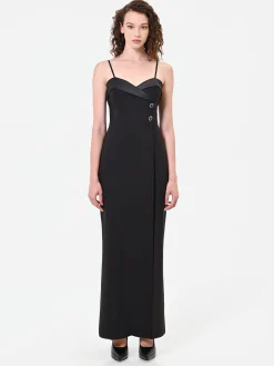 TUTA BUSTIER NERA CON REVER LUCIDO