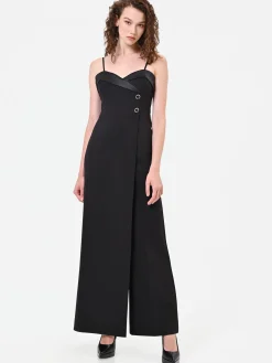 TUTA BUSTIER NERA CON REVER LUCIDO