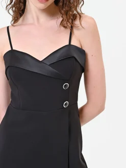 TUTA BUSTIER NERA CON REVER LUCIDO