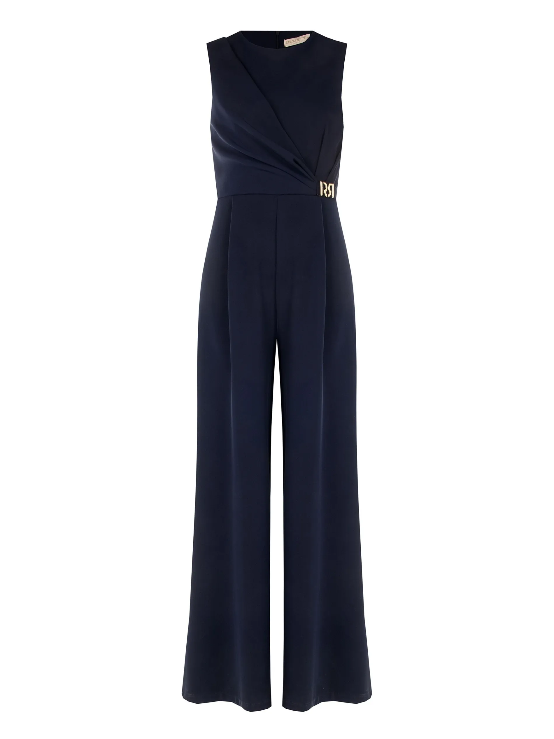 TUTA INTERA BLU NAVY CON DRAPPEGGIO