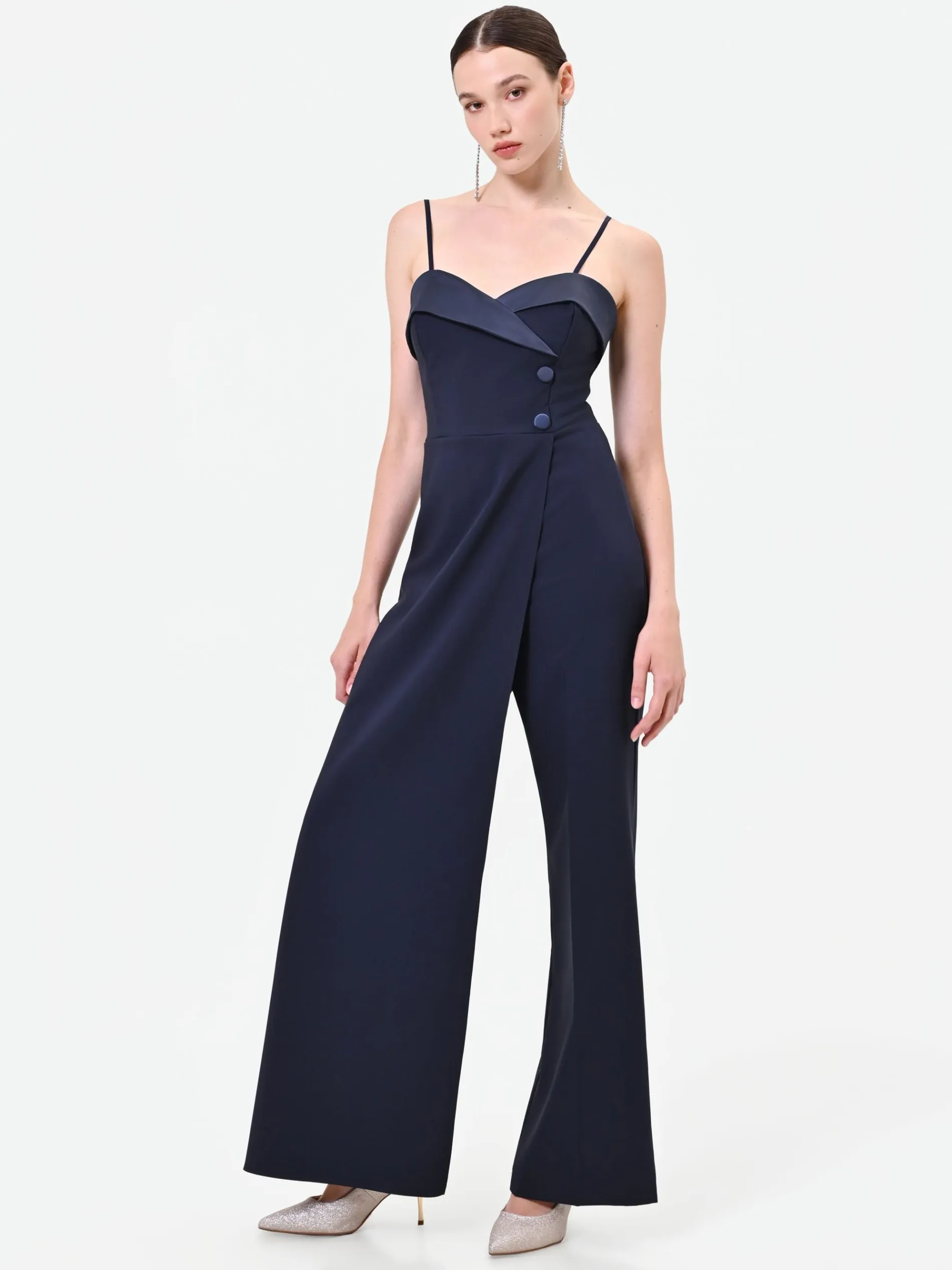 TUTA LUNGA BLU NAVY CON CORPETTO BUSTIER