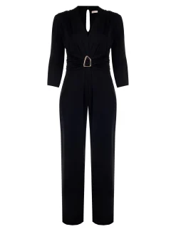 TUTA NERA CURVY PALAZZO IN JERSEY FLUIDO